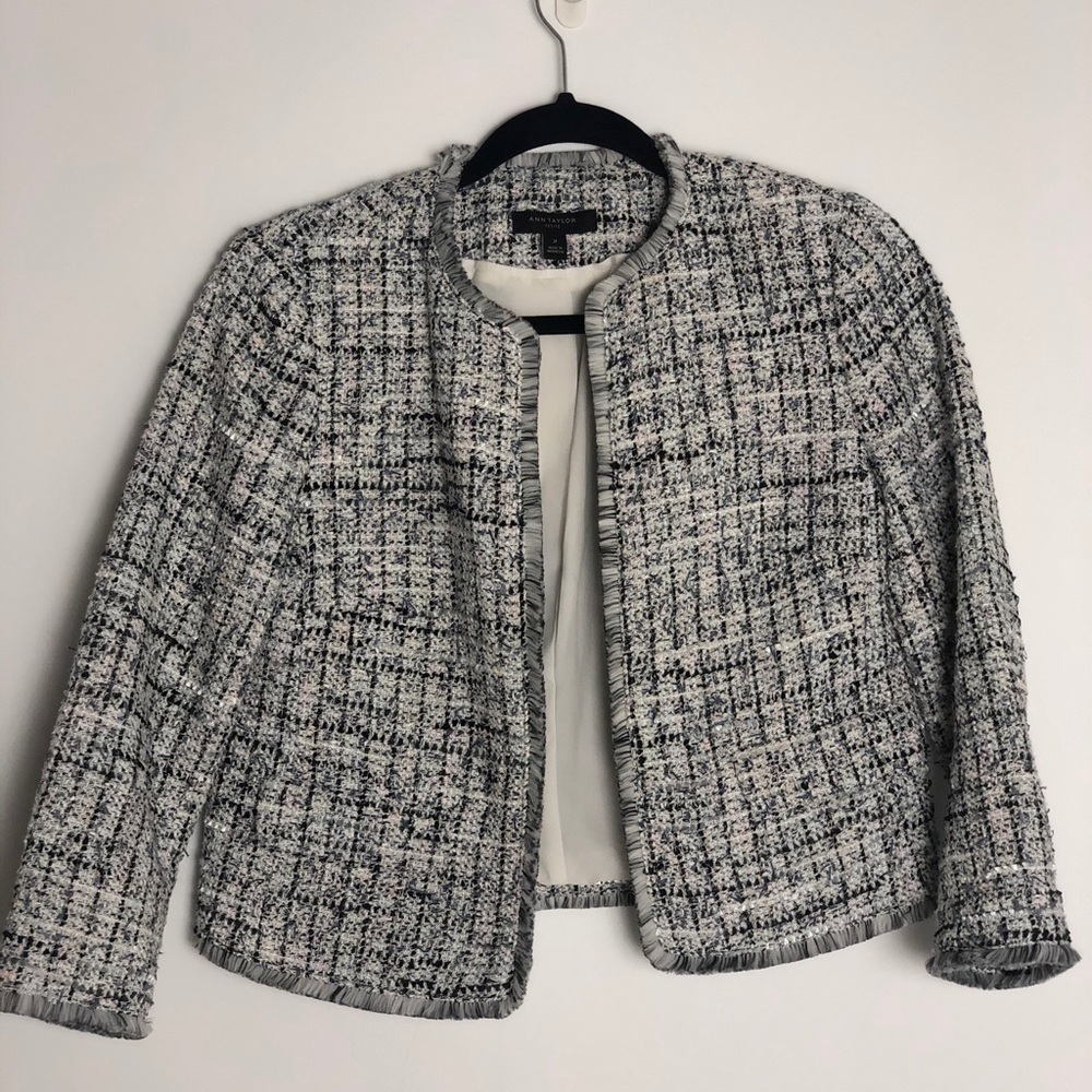 Ann Taylor Tweed Blazer- Size 2P